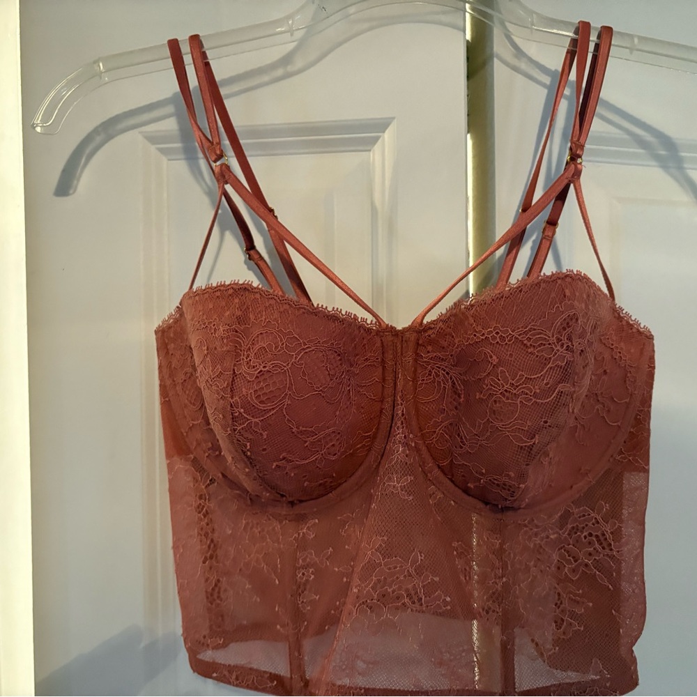Victoria's‎ Secret Brown Balconette Bra with Underwire and Adjustable Straps